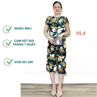 Bộ đồ mặc nhà Thun tăm hoa
