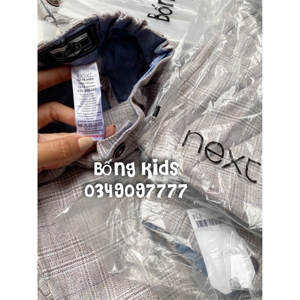 Quần Tây Vải Dạ Kẻ Ghi Sáng Next(lỗi bẩn)