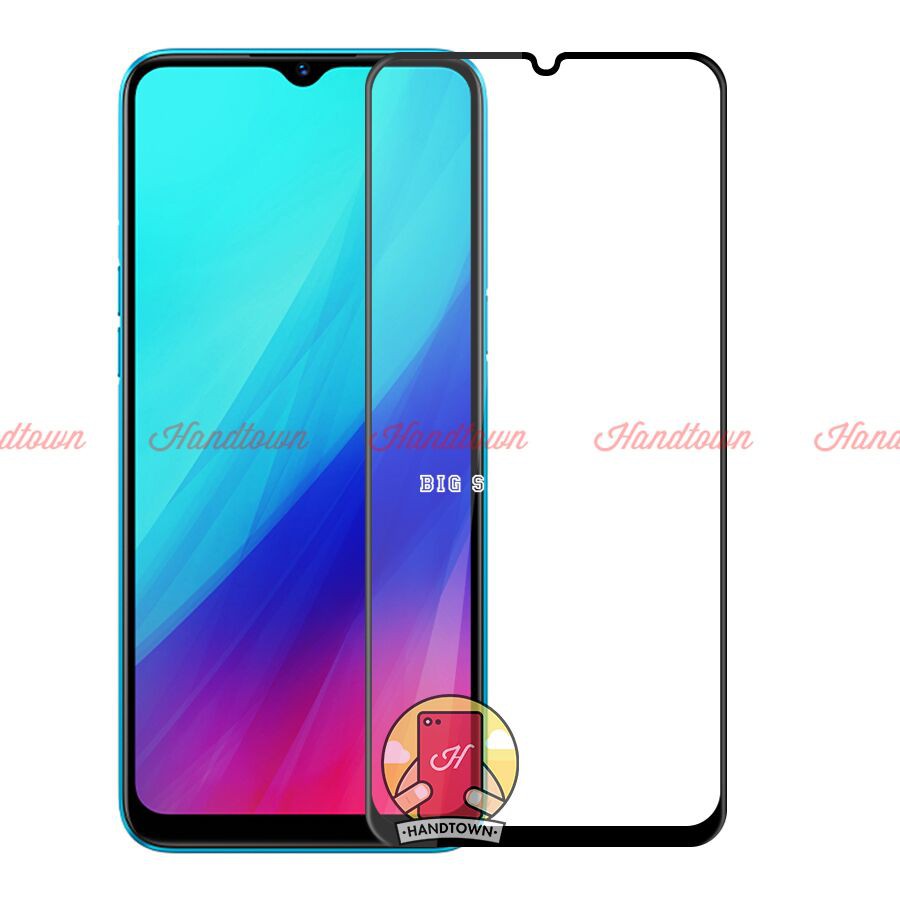 Kính Cường lực Realme C3i Bản Không Vân Tay màn hình 21D Handtown SIÊU BỀN