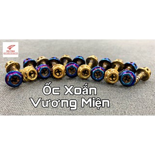 Ốc xoắn 5ly kiểu vương miện vàng-titan