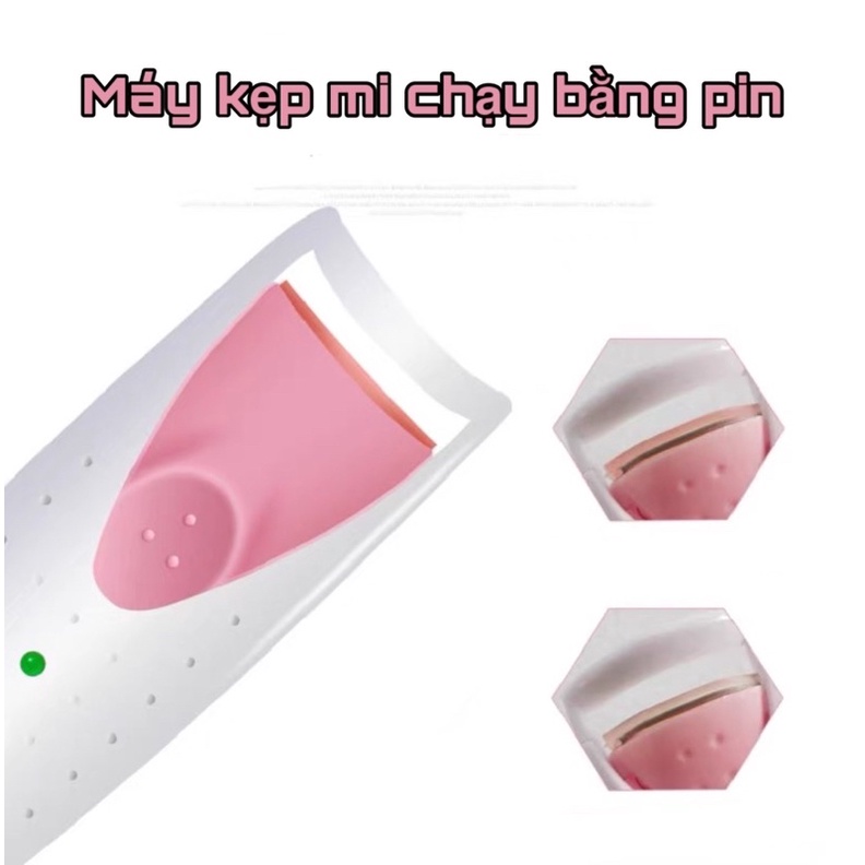 Máy uốn mi nhiệt Mewlig siêu cong dáng cầm tay tiện lợi chạy pin giá rẻ- giữ nếp trong 24h có tặng kèm pin