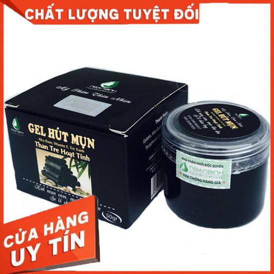 [Hàng chuẩn] [Sale] Gel lột mụn than tre hoạt tính Ngân Bình 50g ( Hàng công ty)