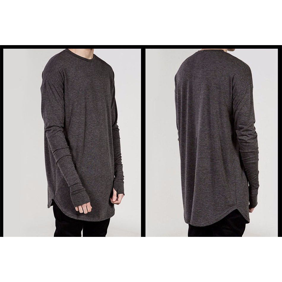 Áo Thun Longtee xỏ ngón UNISEX CHẤT COTTON 100% Fox_sleeve