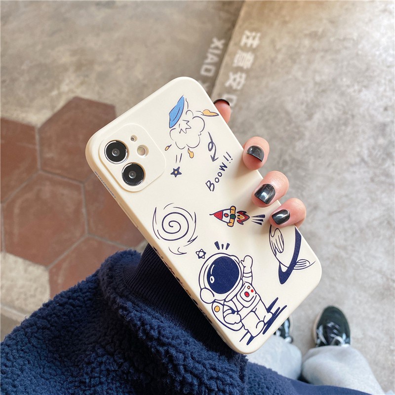 Ốp lưng iphone cạnh vuông  moon balloon 6/6plus/6s/7/7plus/8/8plus/x/xr/xs/11/12/pro/max/plus/promax DT08