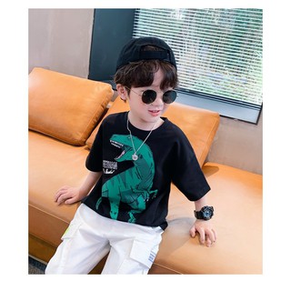 [FREE SHIP] Set bộ khủng long áo phông kèm quần lửng phong cách Hàn Quốc siêu đáng yêu cho bé trai