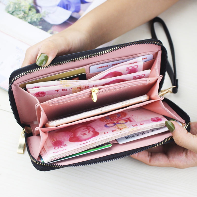 Fashion long wallet can hold mobile phone unisex for autumn and winter