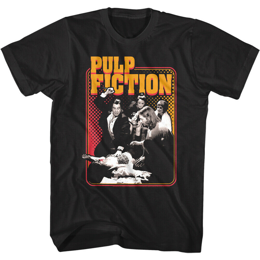 Pulp Fiction Shot of Adrenaline Men's T Shirt Movie Poster Tarantino Movie Merch