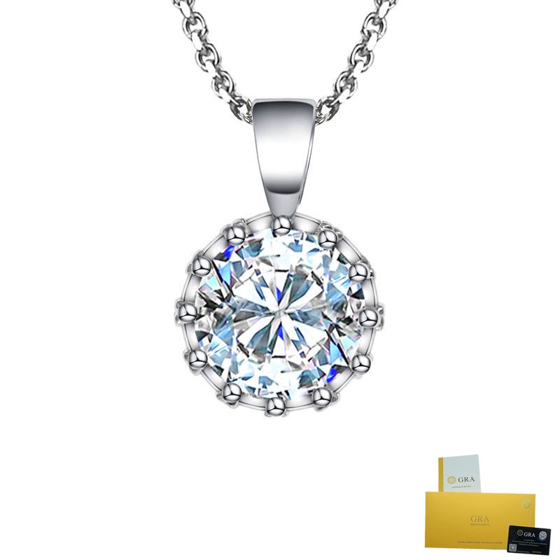 Vòng cổ Mặt Hình Vương Miện Pt950 Platinum Thời Trang