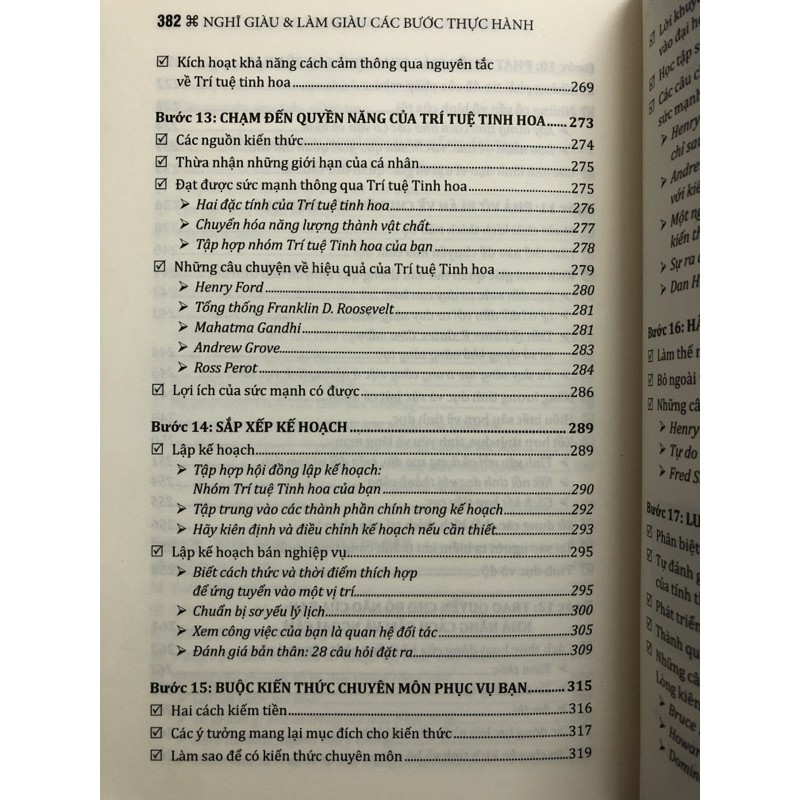 Sách - Nghĩ giàu và Làm giàu các bước thực hành