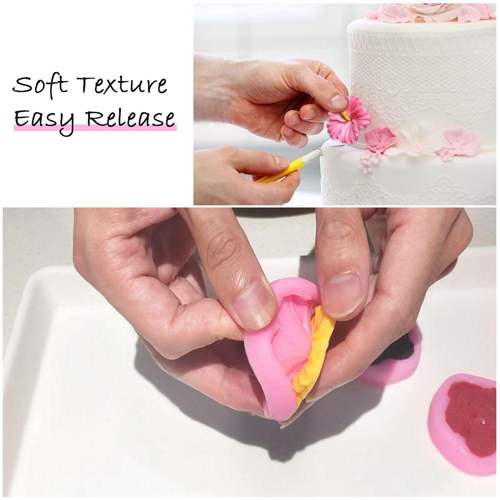 Khuôn Làm Kẹo Đường Hình Bông Hoa Trang Trí Bánh Kem DIY