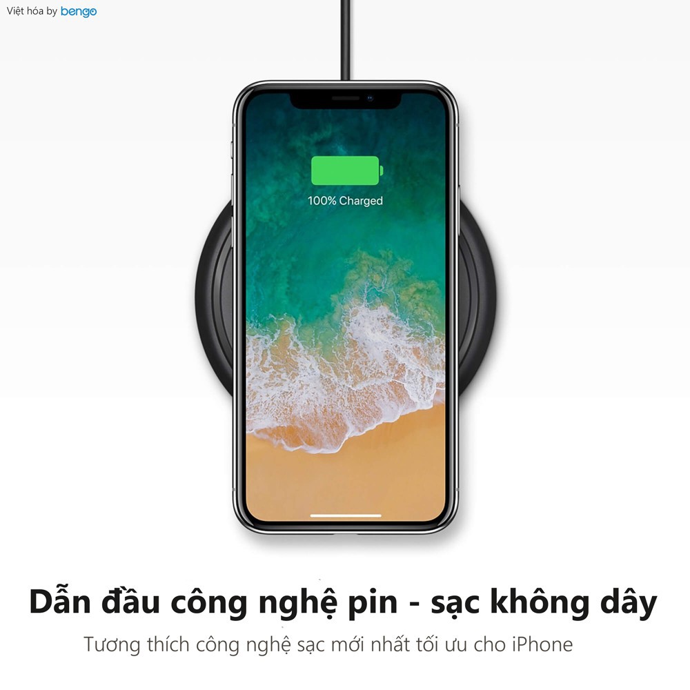 Ðế sạc nhanh không dây MOPHIE chuẩn QI