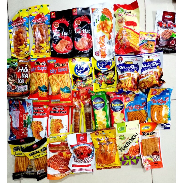 COMBO Đồ ăn vặt CAY SIÊU HOT TIỆM CỔNG TRƯỜNG  NHIỀU LOẠI Đồ ăn vặt cổng trường, set đồ ăn vặt, đồ ăn vặt tuổi thơ hot