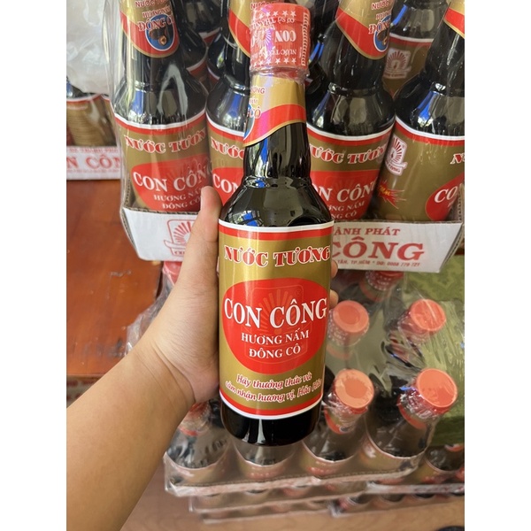 Nước Tương Hương Nấm Đông Cô chai nhựa 480ml
