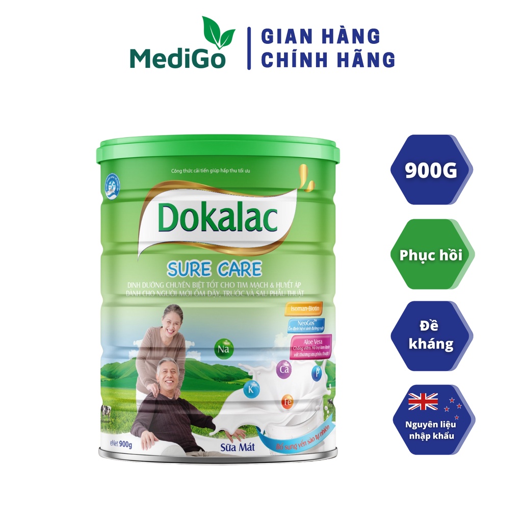 Sữa bột Dokalac Sure Care dành cho người ốm, sau phẫu thuật