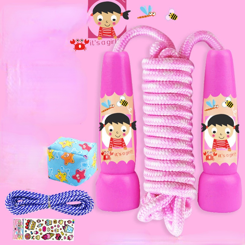 Dây Nhảy 2.5m Bằng Gỗ Có Thể Điều Chỉnh Tiện Lợi Dành Cho Bé