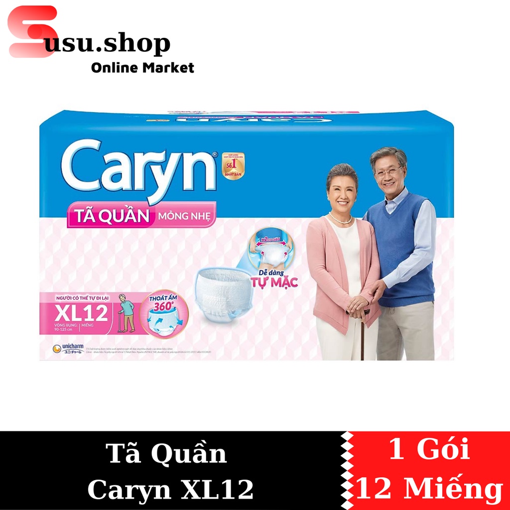 Tã quần/Bỉm Caryn M16/L14/XL12 MẪU MỚI 2022