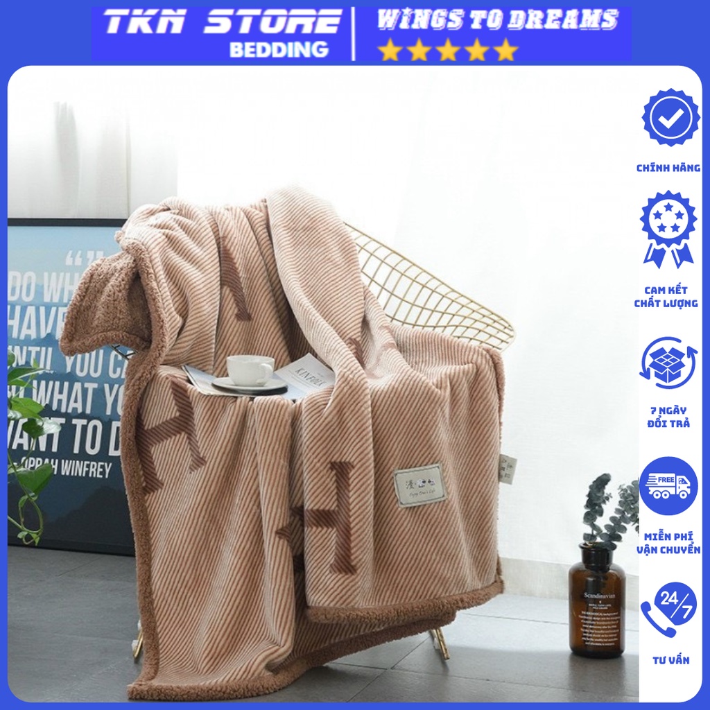 Chăn Lông Cừu 2 lớp siêu mềm mịn mẫu mới 2022 , Mền lông cừu kích thước 2m3x2m nhập khẩu