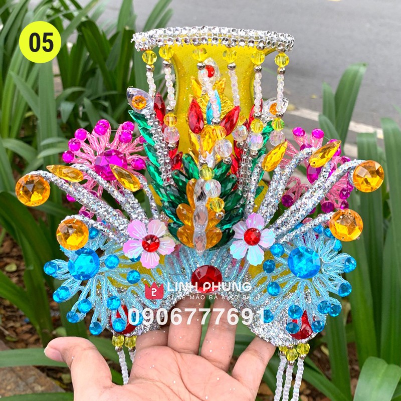 Mão bà Đia Mẫu - tượng cao 40cm  - Đen/Vàng