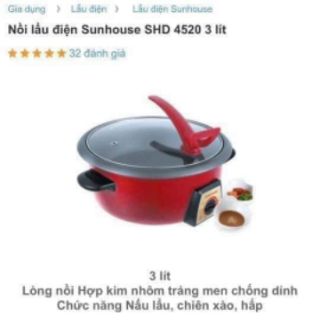 Nồi lẩu điện SunHouse