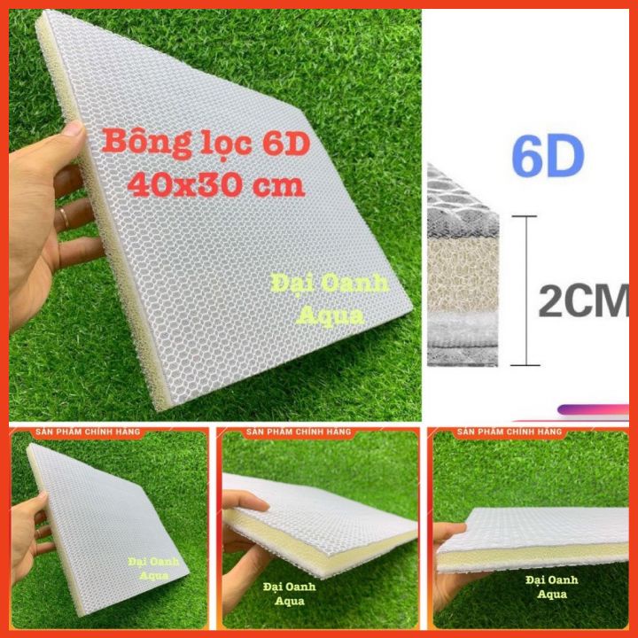 Bông Lọc 6D Thế Hệ Mới - Bông lọc bể cá