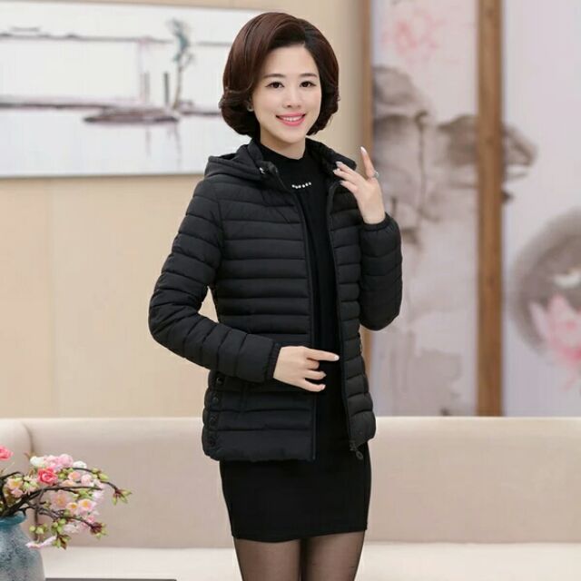 Áo phao nữ trung niên