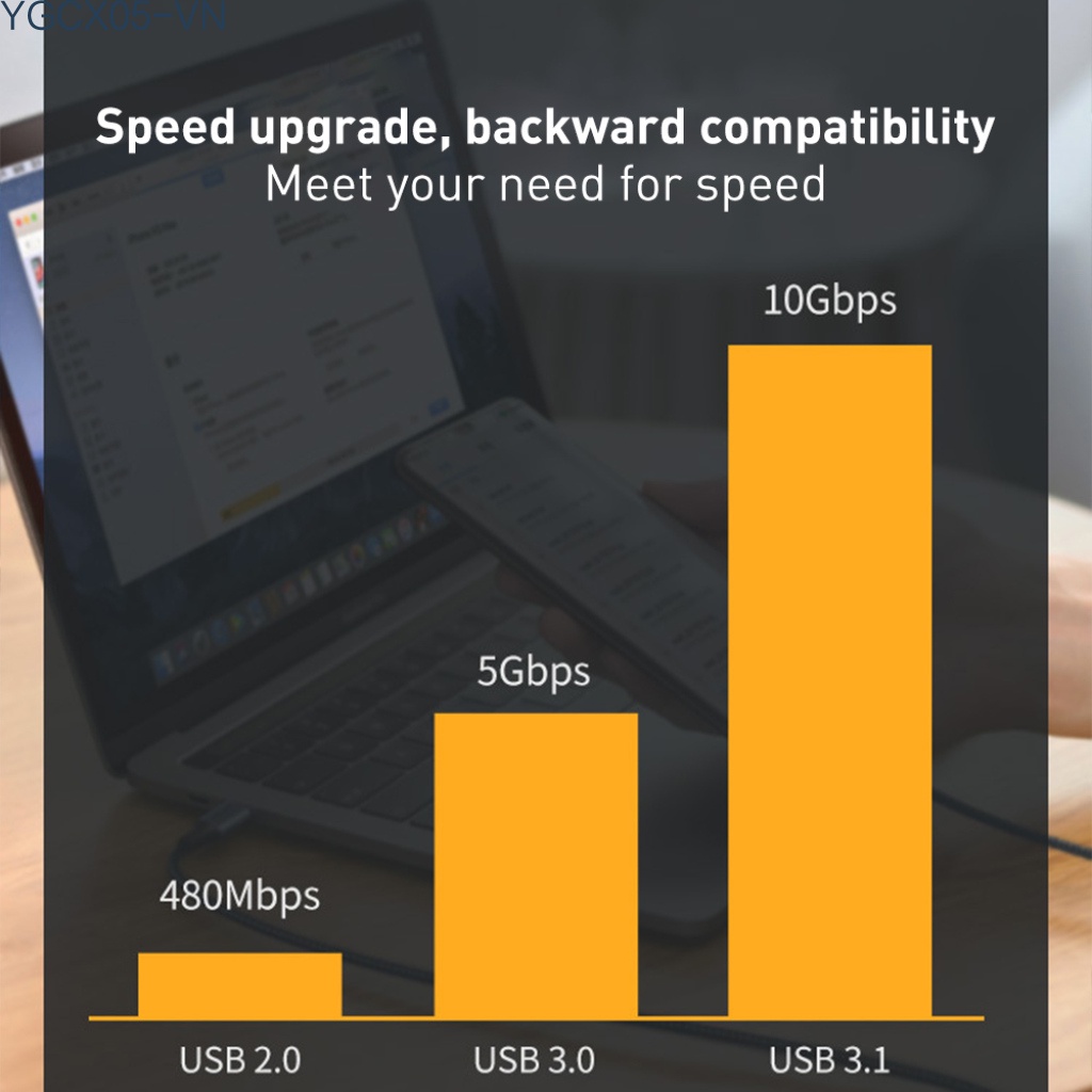 Dây Cáp Sạc Nhanh 5a Type C Usb 3.1 Gen2 10gbps Usb C 100w Với Đầu Ra Video 4k Cho Macbook / Samsung | BigBuy360 - bigbuy360.vn