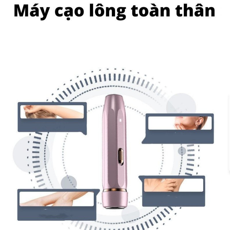 Máy cạo lông mini toàn thân không đau LOTOR không dây sử dụng liên tục trong 1 giờ - Lotor L014