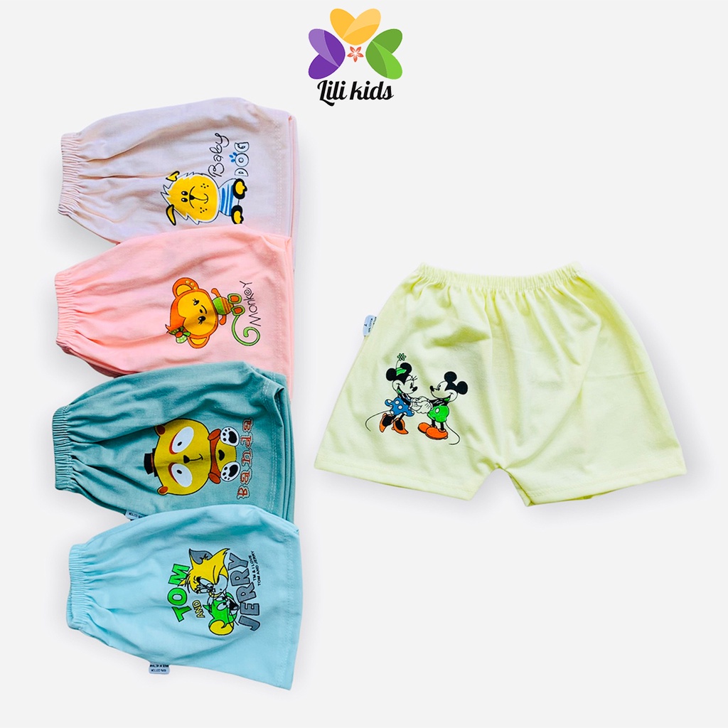 Quần Chục LILI.KIDS Cho Bé Quần Ngắn Cotton Cho Bé Trai Bé Gái In Mông QC02