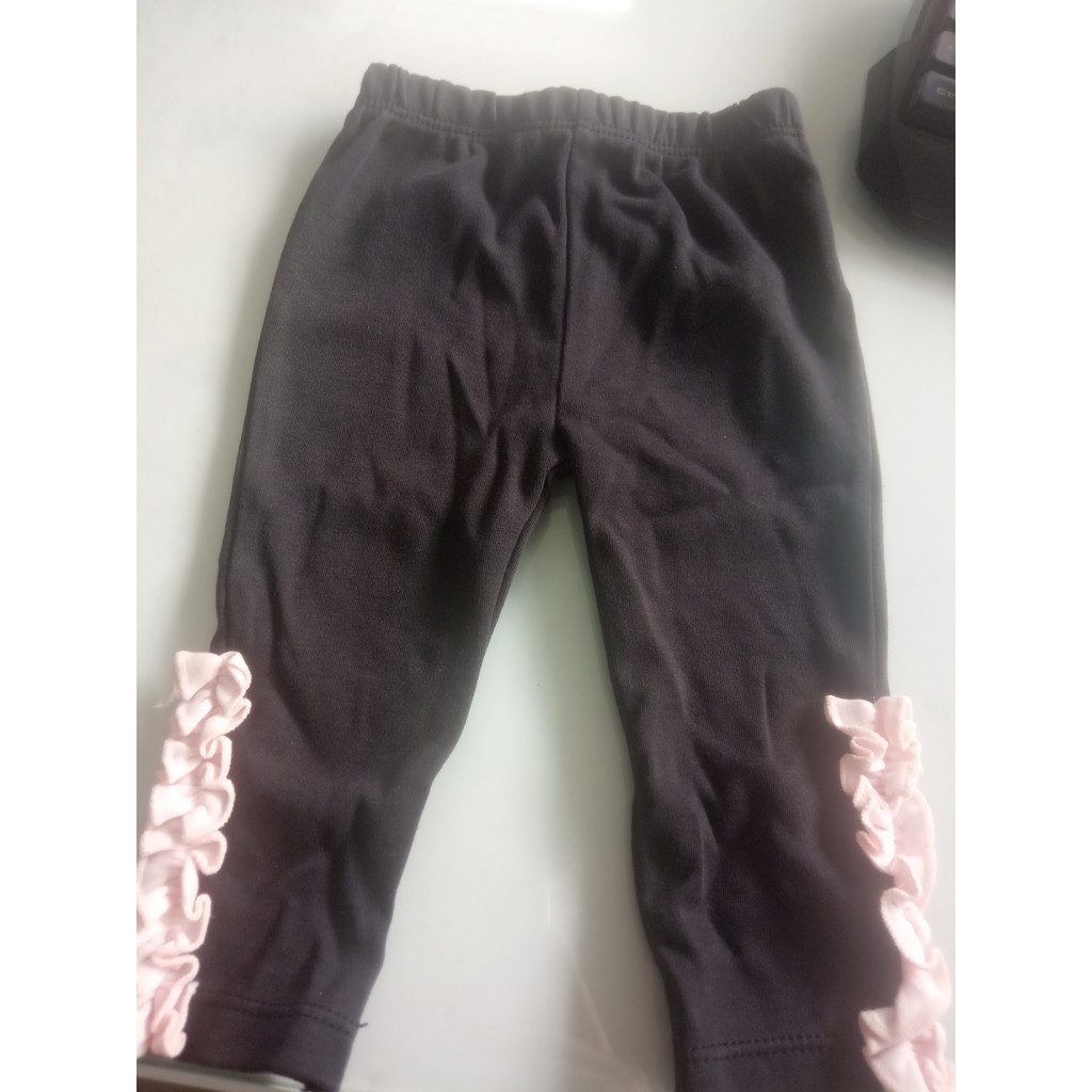 Sét Áo khoác lửng kèm quần legging bé gái 3-6 tháng