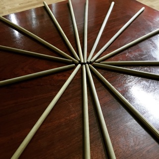 Đũa tre vót thủ công. 27-40cm