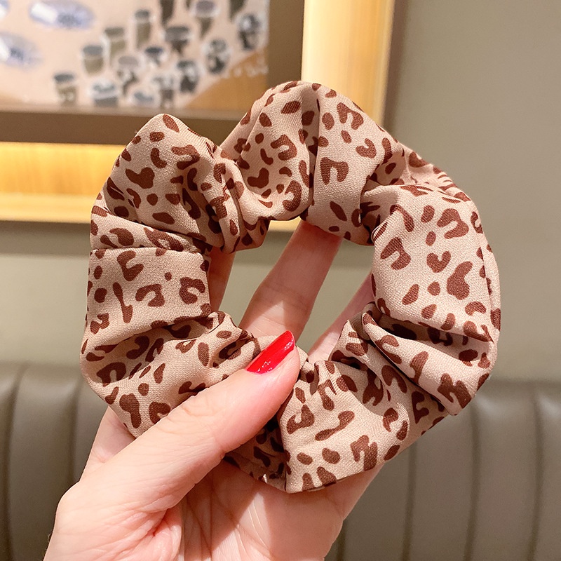 Dây buộc tóc Scrunchies hoạ tiết thời trang nữ tính phong cách Hàn Quốc