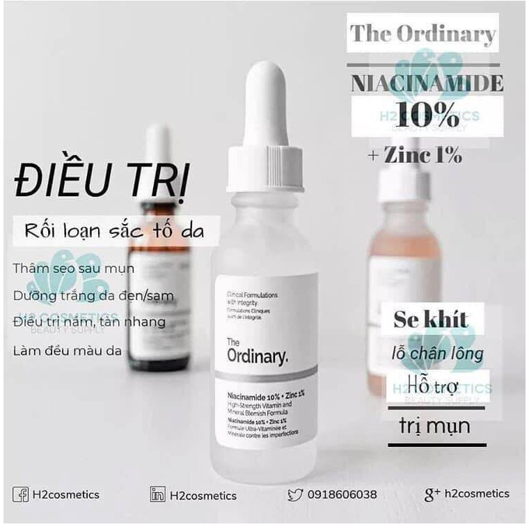 [Mã COS1904 giảm 8% đơn 300K] Tinh chất #THE_ORDINARY- Niacinamide 10% + Zinc 1% (chính hãng, date mới) | BigBuy360 - bigbuy360.vn