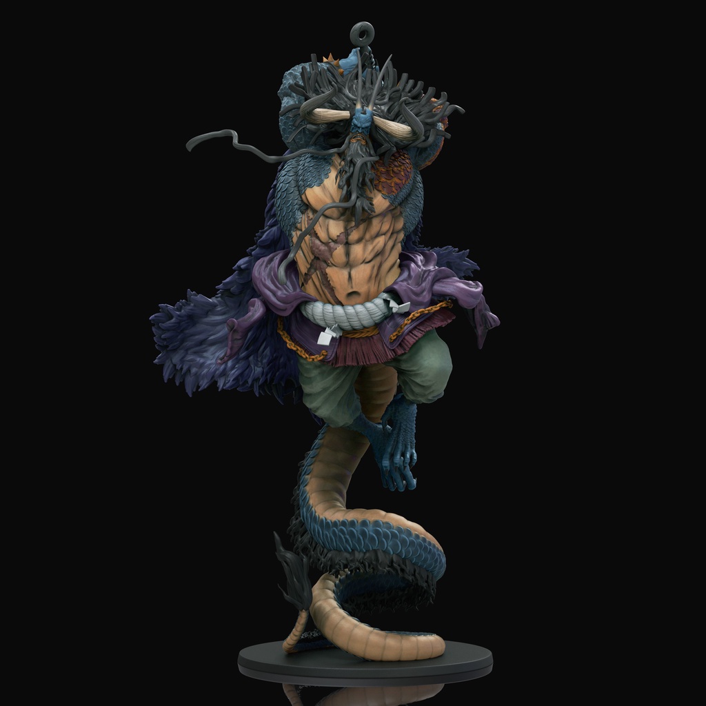 Mô Hình Tứ Hoàng Kaido OnePiece Bằng Chất Liệu Nhựa Resin - Cao 19cm