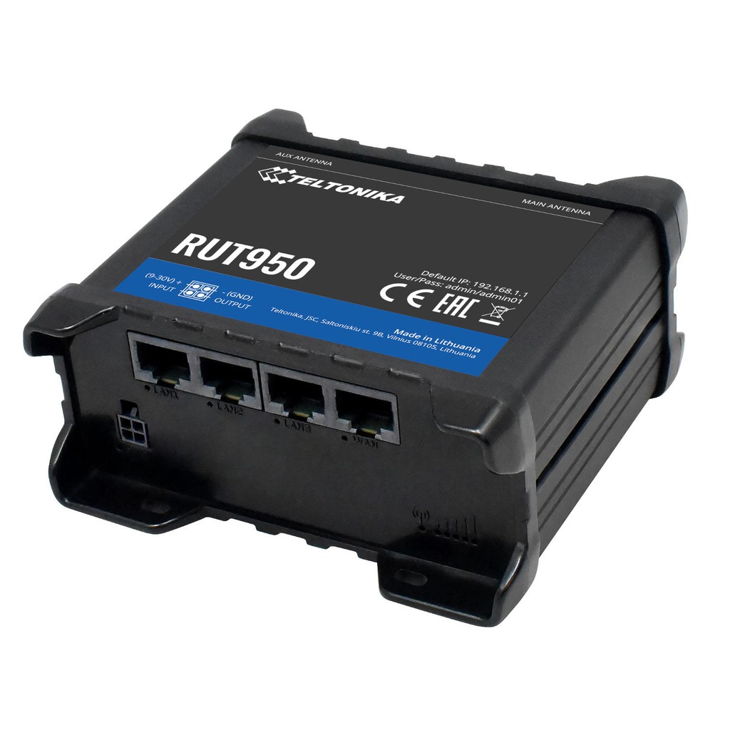 Bộ phát Wifi 3G 4G Teltonika RUT950 , Dual 2 sim , Chịu tải 100 user