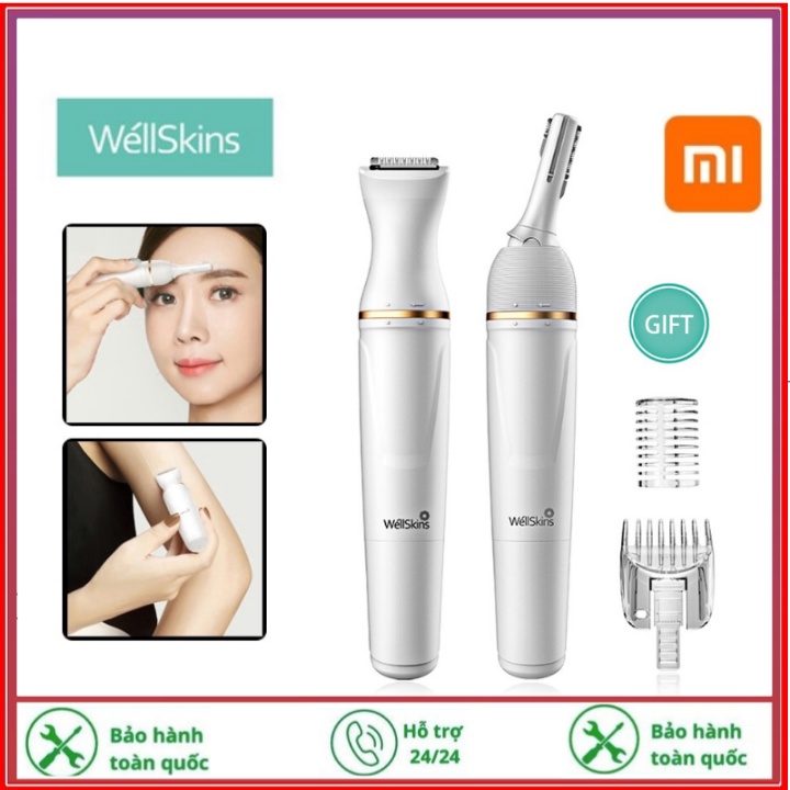 Máy cạo lông đa năng Xiaomi WéllSkins WX-TM01-Kèm máy cắt tỉa lông mũi Xiaomi-Bảo hành 12 tháng