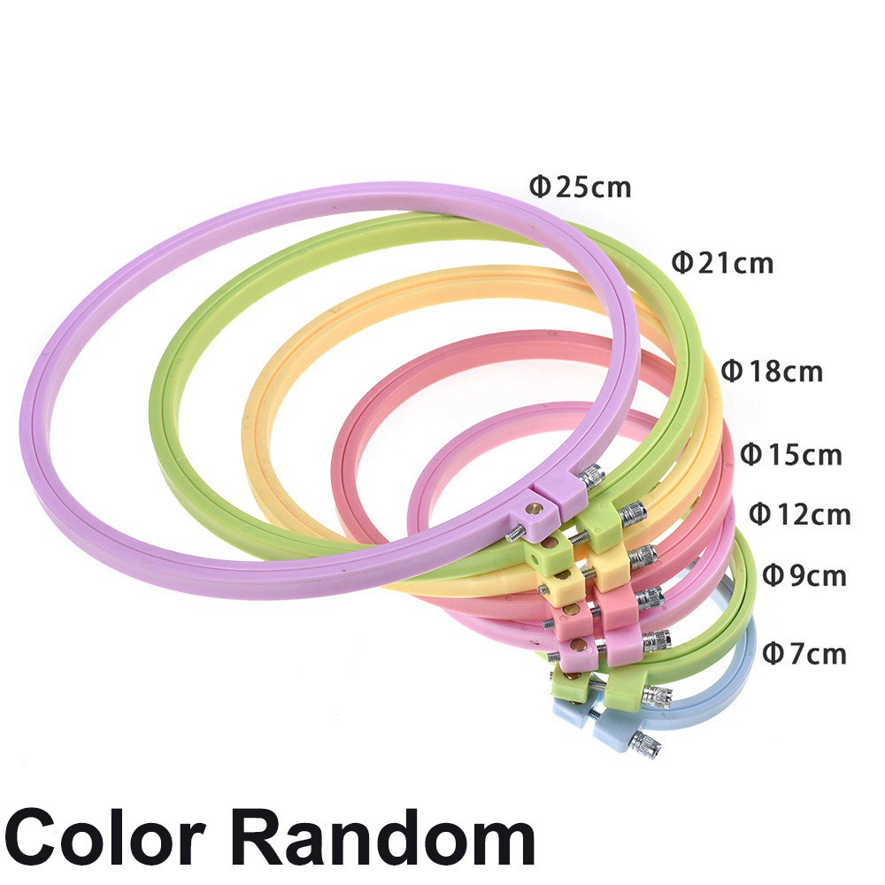 Khung Căng Vải Thêu Tranh Chữ Thập Bằng Nhựa Nhiều Màu Sắc