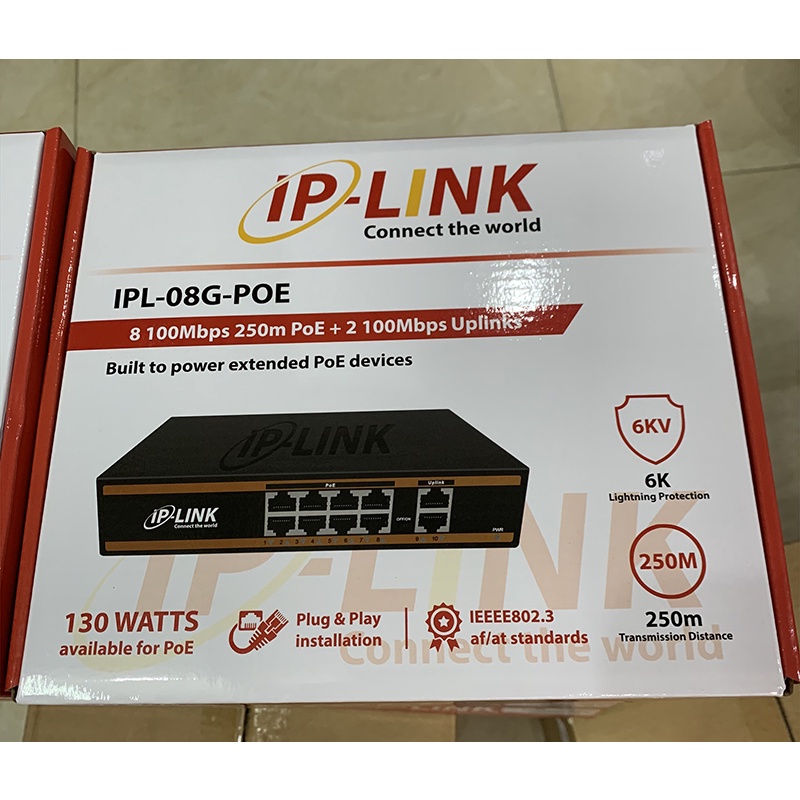 Bộ chia mạng Switch POE Smart 6 Cổng ( 4+2 Uplink) - 10 Cổng ( 8+2 Uplink) Chuyên dụng cho Cam IP - Chính Hãng Global