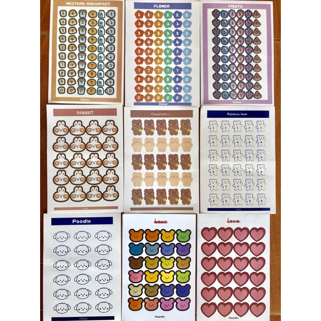 Zanmoo Hà Nội - Sticker DIY 43 hình kute Zanmoo, Sticker trang trí tập,vở, đồ dùng học tập, Vali , bàn học