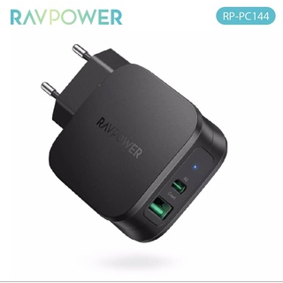 Củ sạc nhanh RAVPower 30w - 2 cổng PD/PPS/QC [1 type C; 1 type A] RP - PC144 [BH 12T]