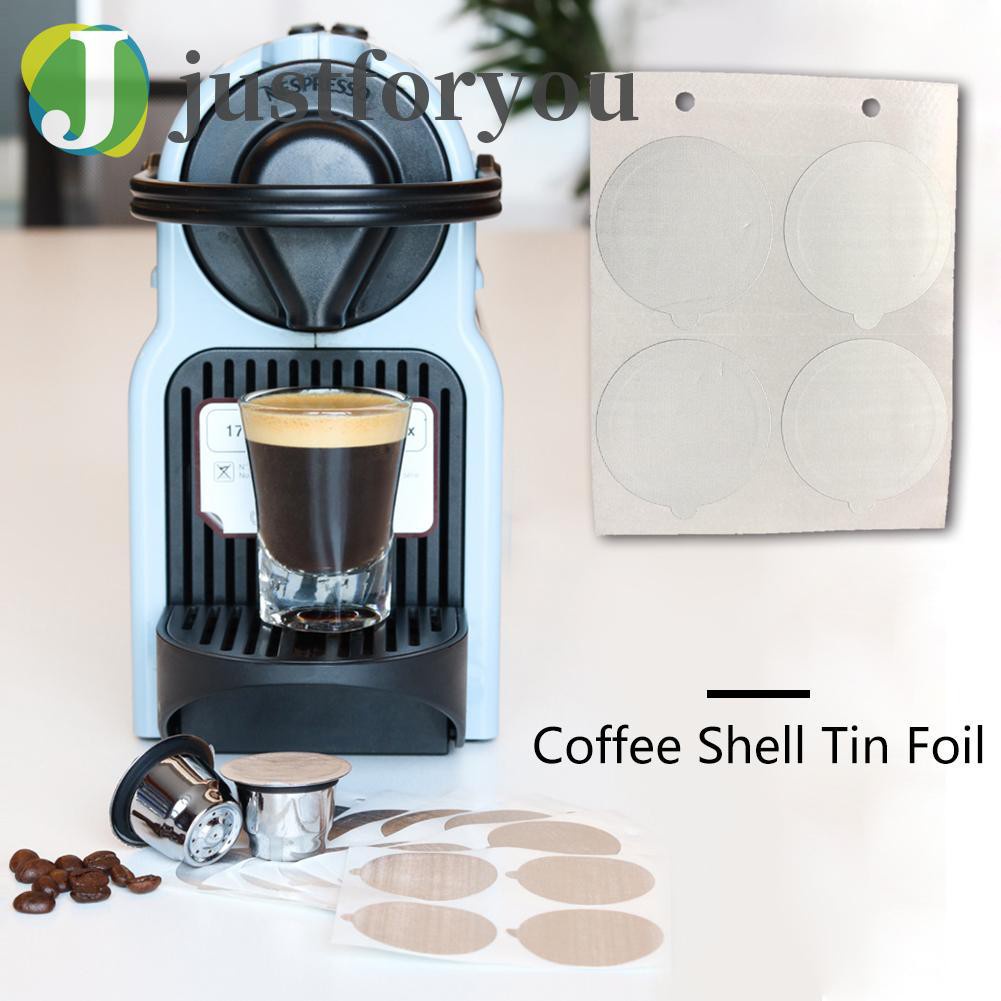 Set 100 Miếng Giấy Nhôm Dán Trang Trí Cốc Cà Phê Nespresso