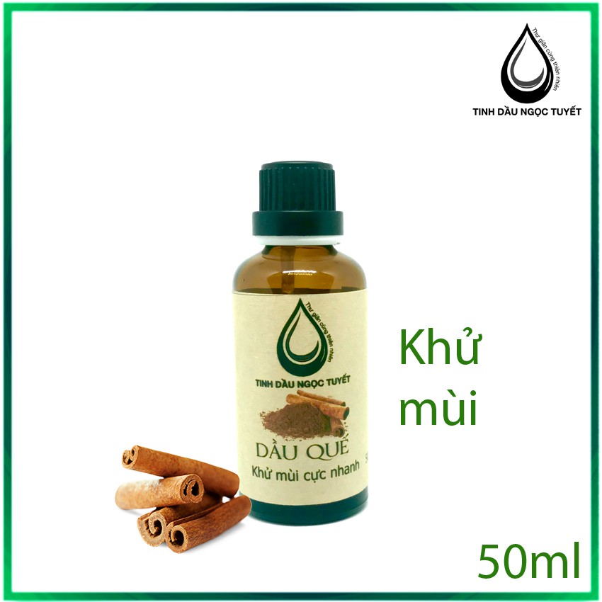 [Hàm lượng 90%] Tinh dầu quế nguyên chất Ngọc Tuyết 10ml - khử mùi, lưu thông máu