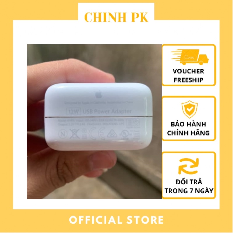 CỦ SẠC IPAD (CHÍNH HÃNG)👉𝙁𝙧𝙚𝙚𝙨𝙝𝙞𝙥👈 - SẠC NHANH IPHONE 12W