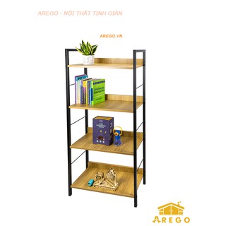 KỆ SÁCH GỖ 4 TẦNG KIỂU HÀN