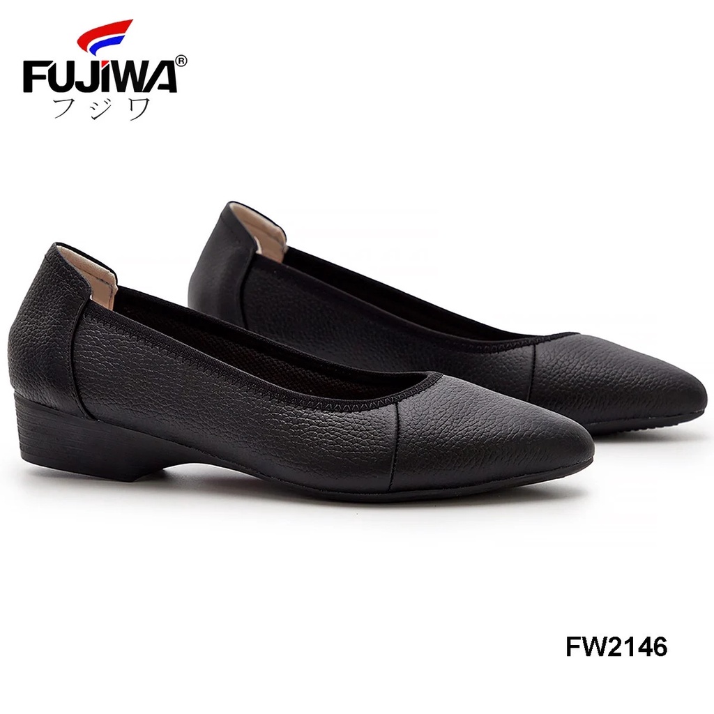 Giày Nữ Da Bò FUJIWA - FW2146. Da Thật Cao Cấp. Được Đóng Thủ Công (Handmade). Đế Cao 2 Cm. Size: 35, 36, 37, 38, 39, 40