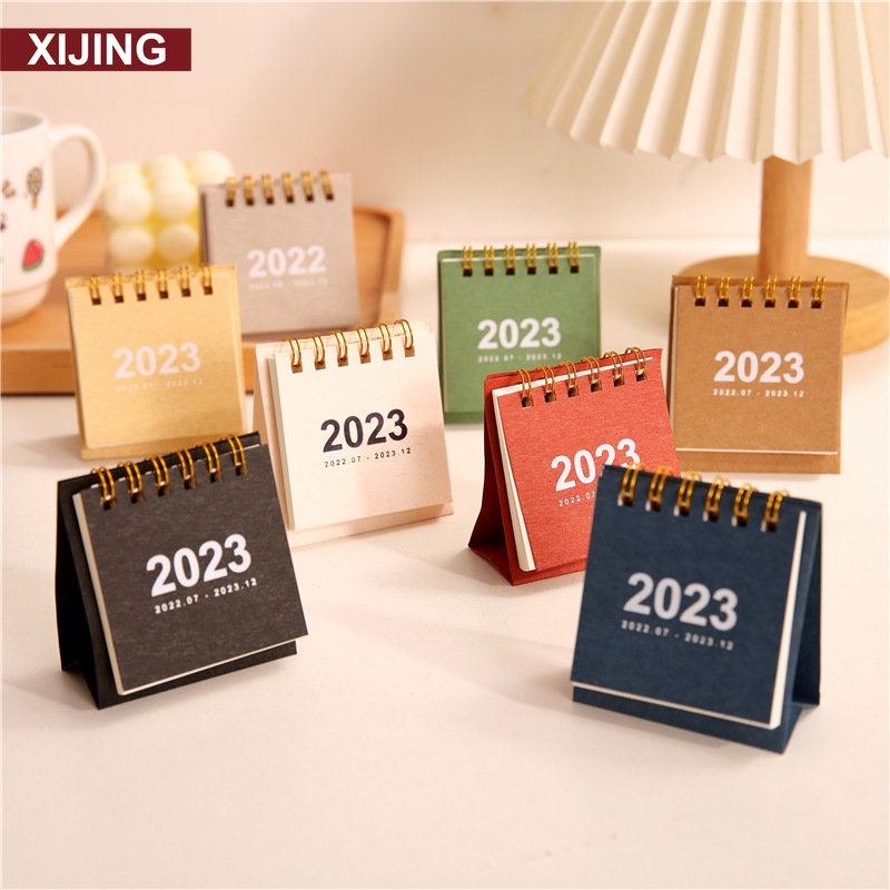 Lịch Để Bàn XJ-2024 Mini Thiết Kế Đơn Giản Sáng Tạo