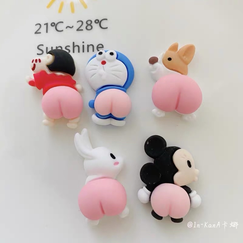 Ijibbitzz charm sticker 3d gắn dép