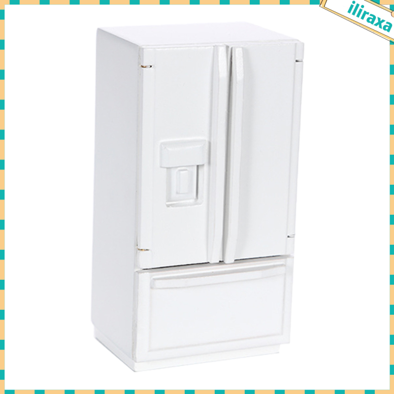 Tủ Lạnh Mini Trang Trí Nhà Búp Bê Tỉ Lệ 1 / 12