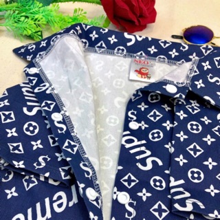 Áo sơ mi thời trang supperme dành cho chó mèo, áo sơ mi chó mèo, quần áo chó mèo, quần áo thú cưng