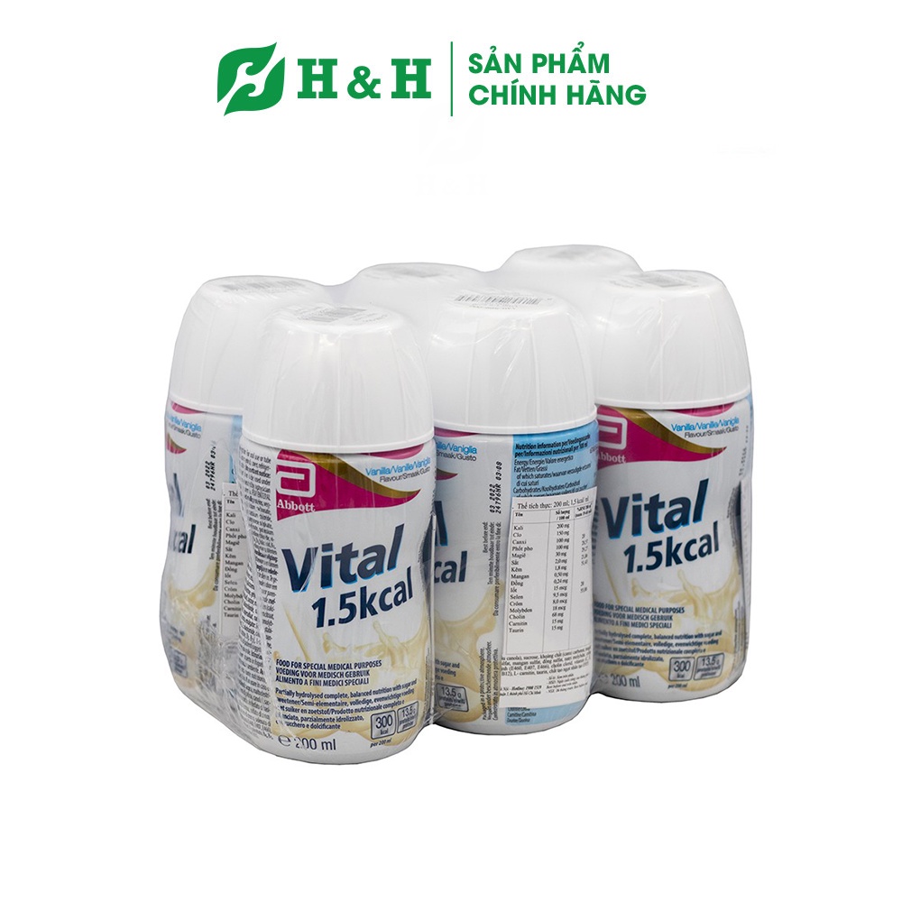 Sữa Vital 1.5Kcal cho người suy dinh dưỡng, bệnh nhân kém hấp thu