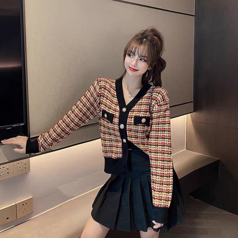 Áo cardigan len áo khoác len nữ  dệt kim chất dày ấm hàng Quảng Châu loại 1 phong cách Hàn Quốc | BigBuy360 - bigbuy360.vn